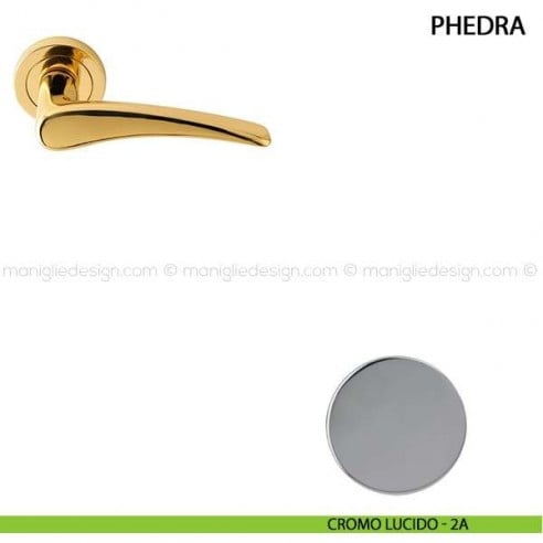 Maniglia per porta Phedra Comit cromo lucido