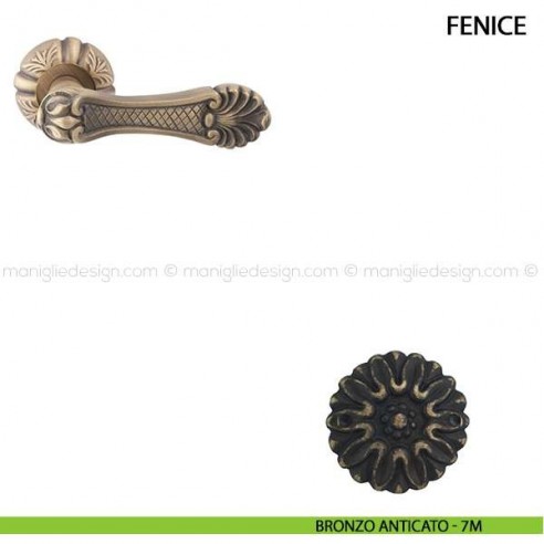 Maniglia per porta Fenice Comit bronzo anticato
