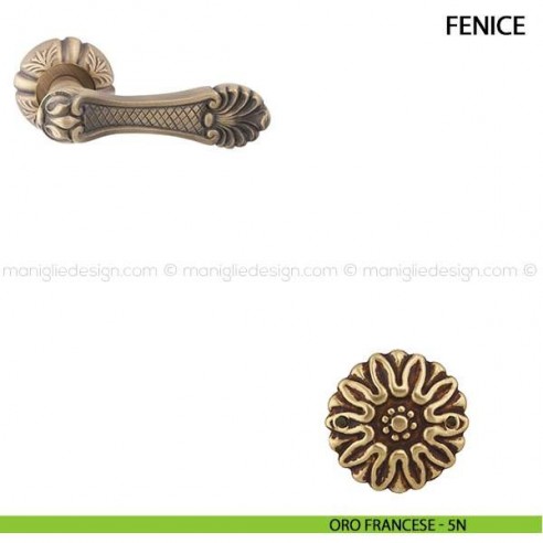 Maniglia per porta Fenice Comit oro francese