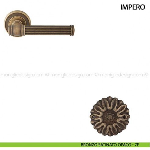 Maniglia per porta Impero Comit bronzo satinato opaco