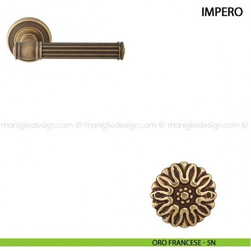 Maniglia per porta Impero Comit oro francese