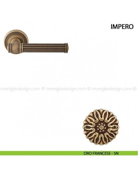 Maniglia per porta Impero Comit oro francese