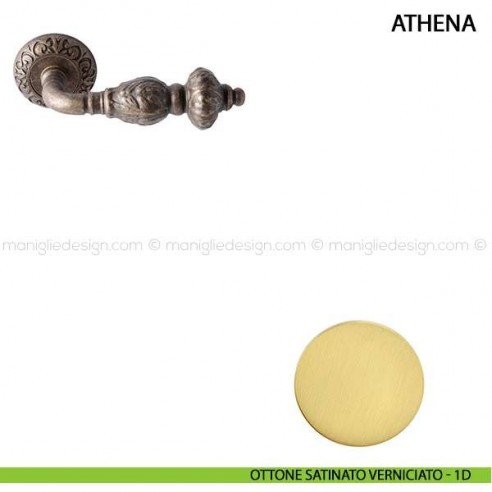 Maniglia per porta Athena Comit ottone satinato verniciato