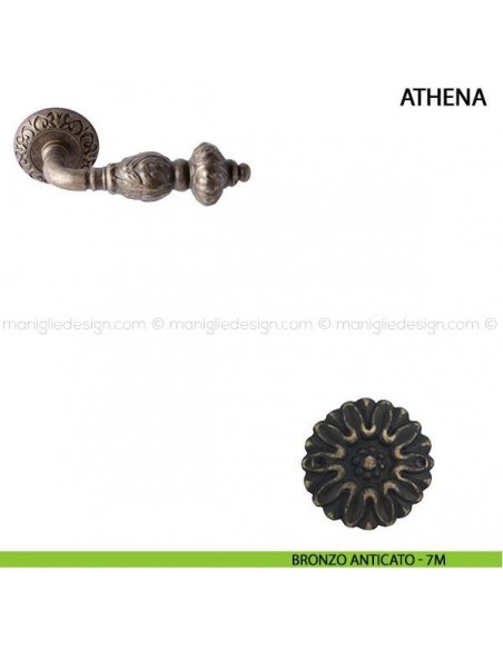 Maniglia per porta Athena Comit bronzo anticato