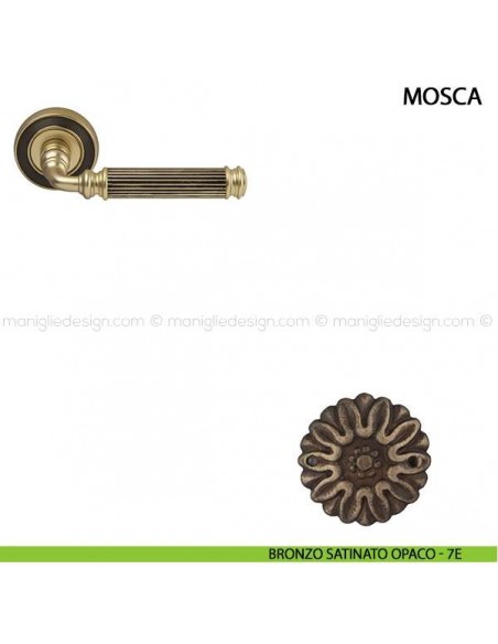 Maniglia per porta Mosca Comit bronzo satinato opaco