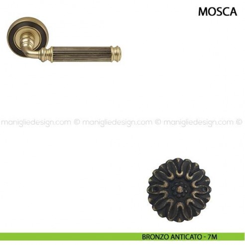 Maniglia per porta Mosca Comit bronzo anticato