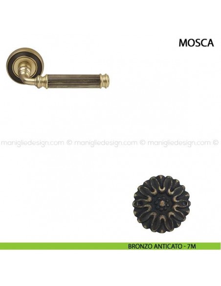 Maniglia per porta Mosca Comit bronzo anticato