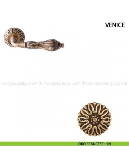 Maniglia per porta Venice Comit oro francese