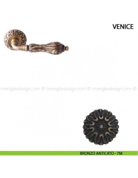 Maniglia per porta Venice Comit bronzo anticato