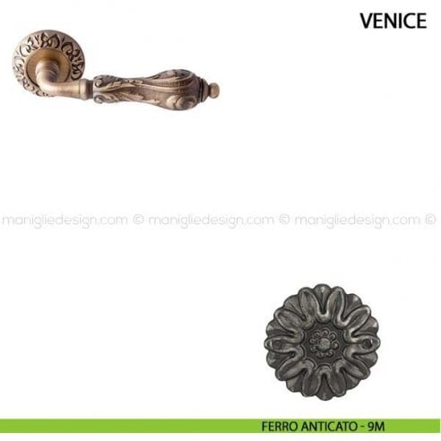 Maniglia per porta Venice Comit ferro anticato