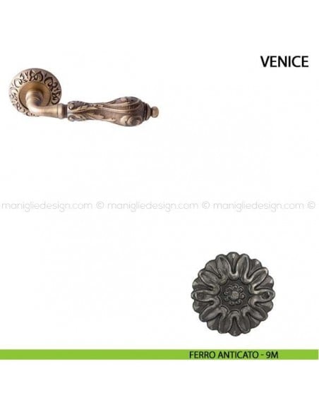 Maniglia per porta Venice Comit ferro anticato