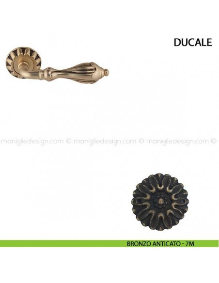 Maniglia per porta Ducale Comit bronzo anticato