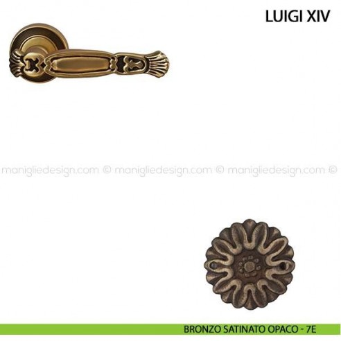 Maniglia per porta Luigi XVI Comit bronzo satinato opaco