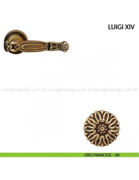 Maniglia per porta Luigi XVI Comit oro francese
