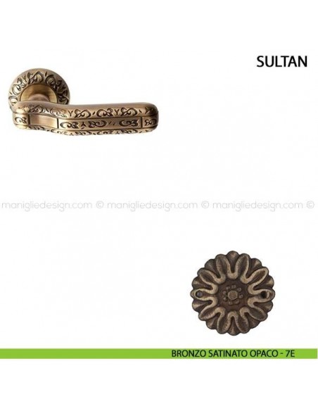 Maniglia per porta Sultan Comit bronzo satinato opaco