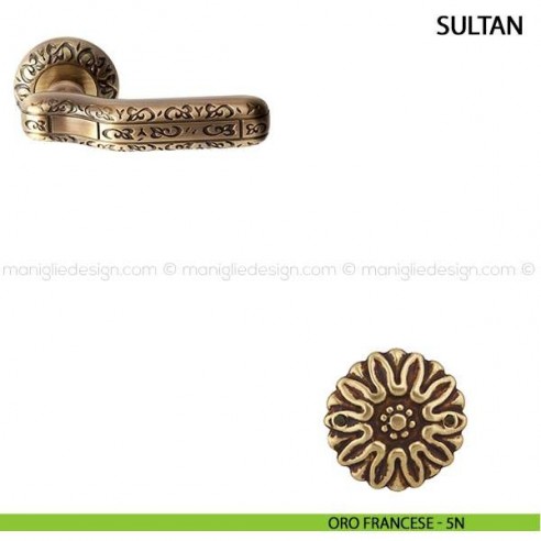 Maniglia per porta Sultan Comit oro francese