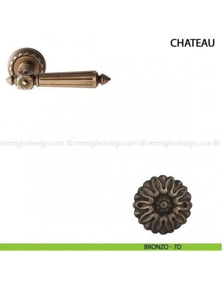 Maniglia per porta Chateau Comit bronzo