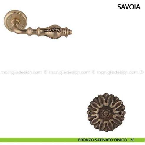 Maniglia per porta Savoia Comit bronzo satinato opaco