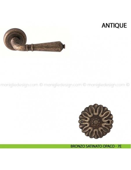 Maniglia per porta Antique Comit bronzo satinato opaco