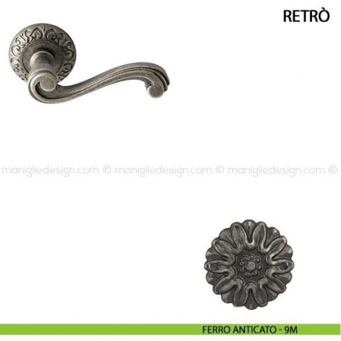 Maniglia per porta Retrò Comit ferro anticato