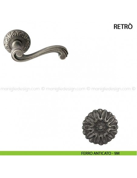 Maniglia per porta Retrò Comit ferro anticato