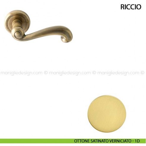 Maniglia per porta Riccio Comit ottone satinato verniciato