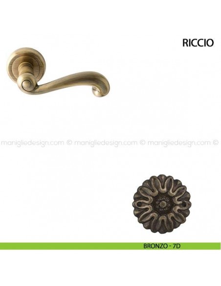 Maniglia per porta Riccio Comit bronzo