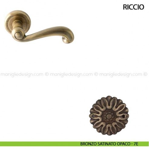 Maniglia per porta Riccio Comit bronzo satinato opaco
