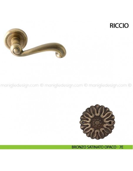 Maniglia per porta Riccio Comit bronzo satinato opaco