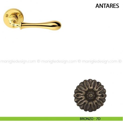 Maniglia per porta Antares Comit bronzo