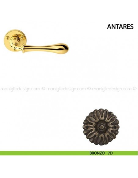 Maniglia per porta Antares Comit bronzo