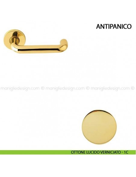 Maniglia per porta Antipanico Comit ottone lucido verniciato