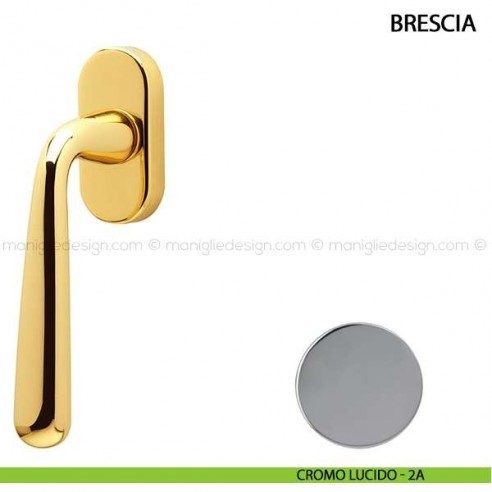 Maniglia per finestra martellina DK Brescia Comit cromo lucido