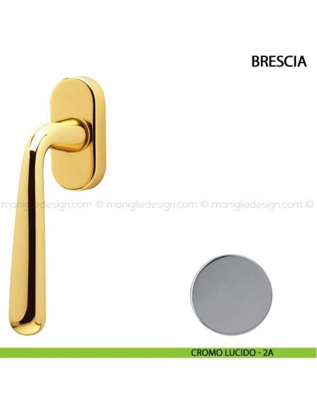 Maniglia per finestra martellina DK Brescia Comit cromo lucido