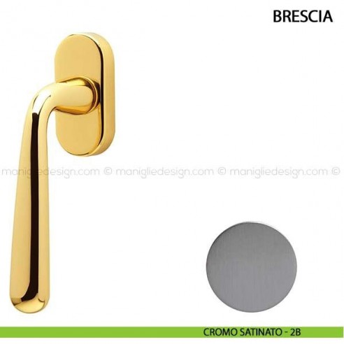 Maniglia per finestra martellina DK Brescia Comit cromo satinato