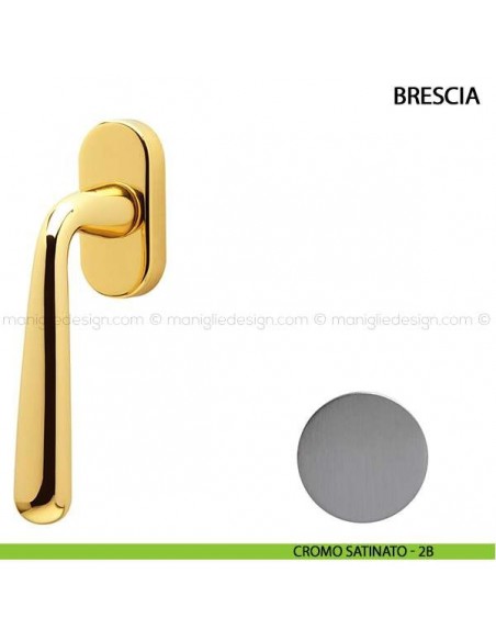 Maniglia per finestra martellina DK Brescia Comit cromo satinato