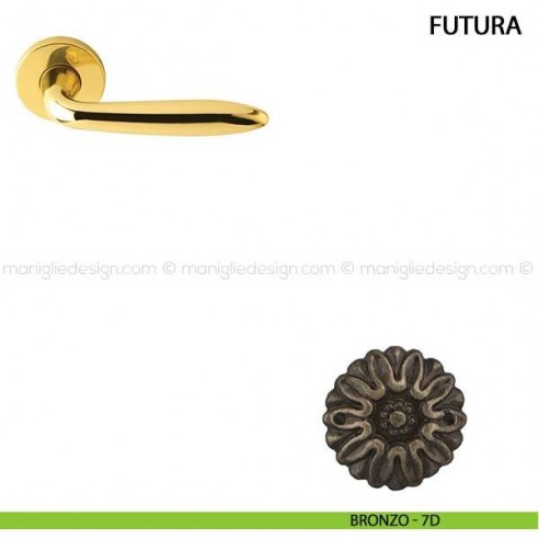 Maniglia per porta Futura Comit bronzo