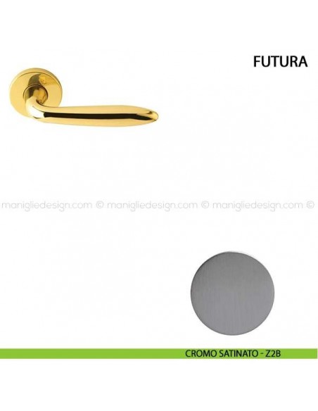 Maniglia per porta Futura Comit cromo satinato