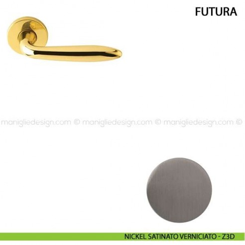 Maniglia per porta Futura Comit nickel satinato verniciato