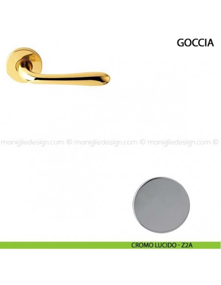 Maniglia per porta Goccia Comit cromo lucido