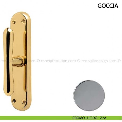Maniglia cremonese per finestra Goccia Comit cromo lucido