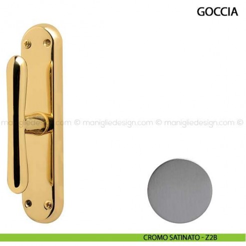 Maniglia cremonese per finestra Goccia Comit cromo satinato