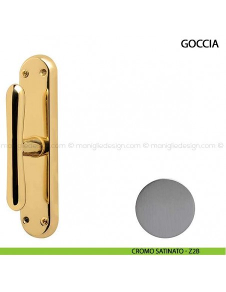 Maniglia cremonese per finestra Goccia Comit cromo satinato