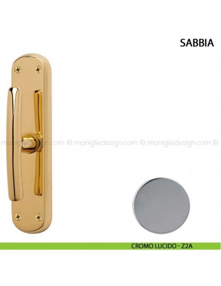 Maniglia cremonese per finestra Sabbia Comit cromo lucido