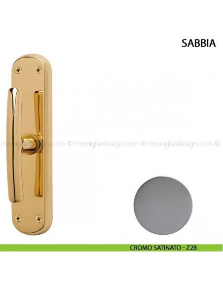 Maniglia cremonese per finestra Sabbia Comit cromo satinato