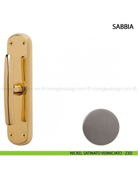 Maniglia cremonese per finestra Sabbia Comit nickel satinato verniciato