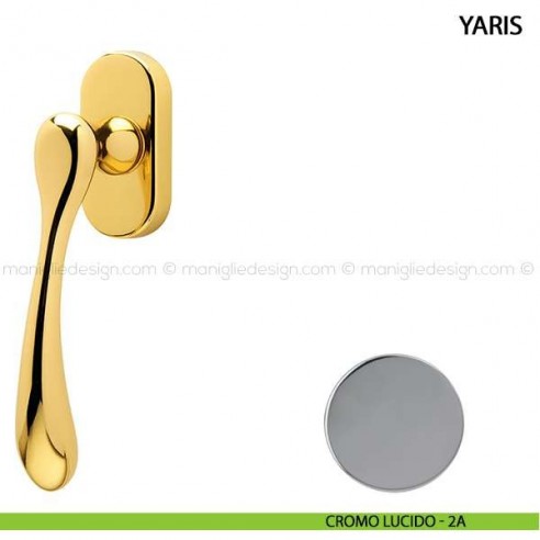 Maniglia per finestra martellina DK Yaris Comit cromo lucido