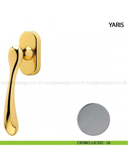 Maniglia per finestra martellina DK Yaris Comit cromo lucido