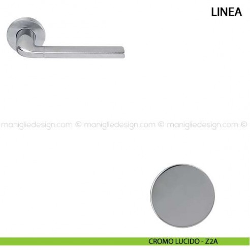 Maniglia per porta Linea Comit cromo lucido