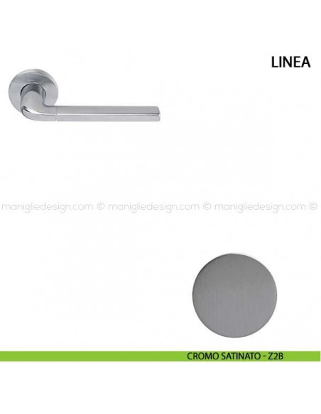 Maniglia per porta Linea Comit cromo satinato